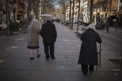 Varios jubilados dan un paseo-CARLOS MONTAÑÉS