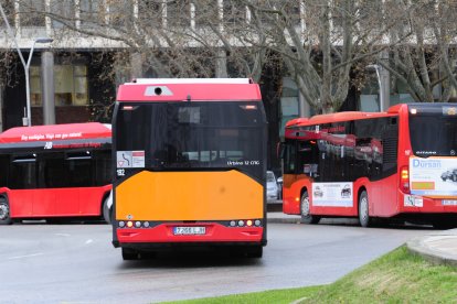 Imagen de autobuses urbanos. ISRAEL L. MURILLO