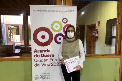 Olga Maderuelo presenta el programa de Aranda Ciudad Europea del Vino