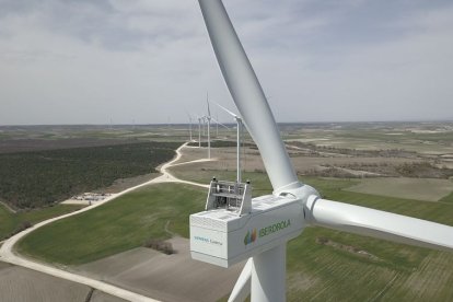 Parque eólico de Iberdrola en la provincia de Burgos. IBERDROLA