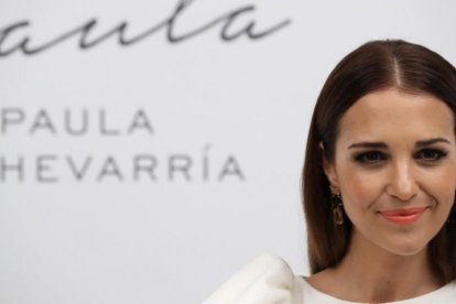 Paula Echevarria posa durante la presentacion de su nuevo perfume, este miércoles, en Madrid.-EFE / ZIPI