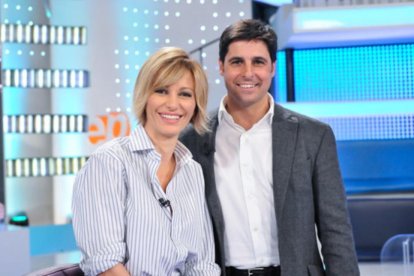 Susanna Griso y Francisco Rivera, en el debut del torero en el programa 'Espejo Público'.-ATRESMEDIA