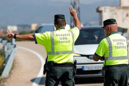 Un control de la Guardia Civil de Tráfico.