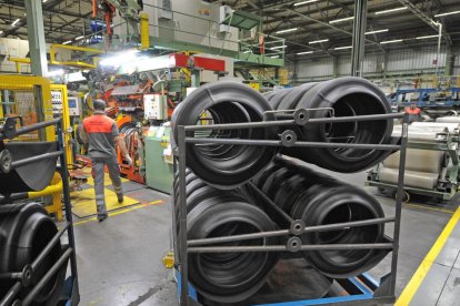 Instalaciones de fabricación en Bridgestone en Burgos.