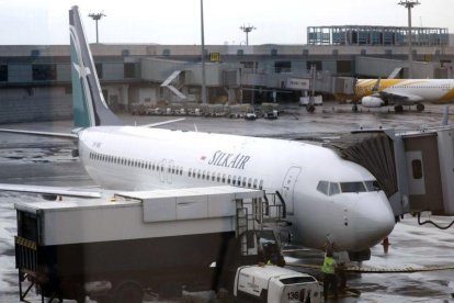Un avión tipo Boeing 737 MAX 8.-AP