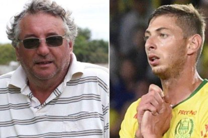 Horacio y Emiliano Sala.-TWITTER