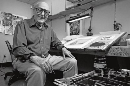 El artista estadounidense Will Eisner, padre de la novela gráfica.-