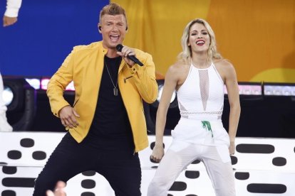 Nick Carter, el pasado 13 de julio en una actuación para la ABC en Nueva York-ANDY KROPA