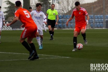 Imagen del partido disputado en Madrid. BURGOS CF