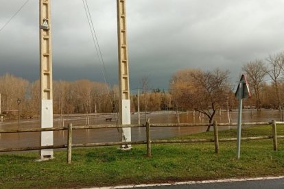 Desbordamiento del río Nela en Villarcayo. ECB