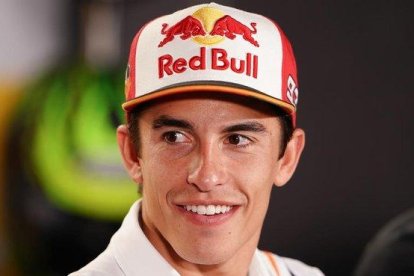 El catalán Marc Márquez (Honda), hoy, en la conferencia de prensa de Sepang (Malasia).-ALEJANDRO CERESUELA