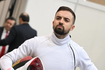 Imagen del tirador burgalés en el  Grand Prix Budapest. ECB