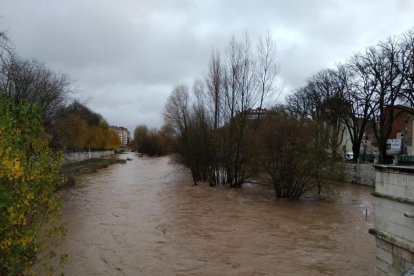 Situación del río Arlanzón a su paso por la capital.-ECB