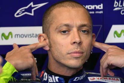Valentino Rossi, en Le Mans.-AFP / JEAN-FRANCOIS MONIER