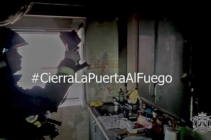 Captura del vídeo de la campaña de Bomberos.-BOMBEROS DE BURGOS