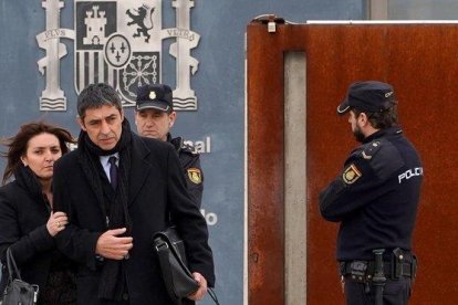 Josep Lluis Trapero saliendo de la Audiencia Nacional.-JOSE LUIS ROCA