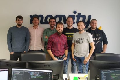 El equipo de la firma burgalesa Moovity. @moovity