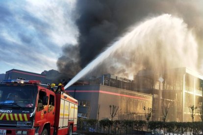 Explosión en una planta química de China.-AFP