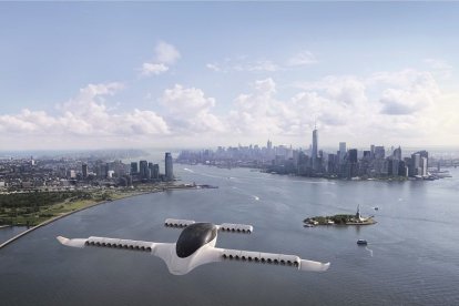 Imagen virtual del prototipo para el que Aciturri suministrará el fuselaje y alas. LILIUM