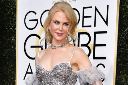 Nicole Kidman, en la gala de los Globos de Oro.-