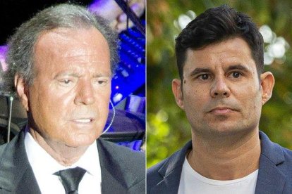 Julio Iglesias y Javier Sánchez Santos, el último hijo que el juez le ha atribuido al cantante.-