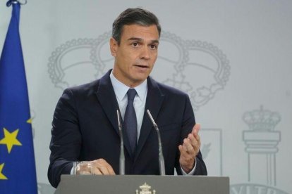 El presidente del Gobierno en funciones, Pedro Sánchez.-JOSE LUIS ROCA