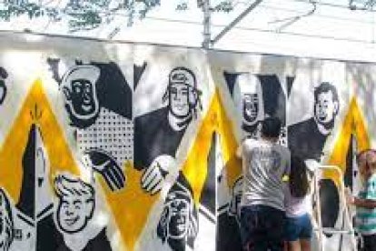 Imagen de uno de los murales realizados por el movimiento NSN997