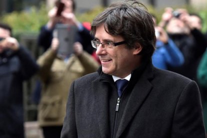 Carles Puigdemont, en Bruselas.-ACN