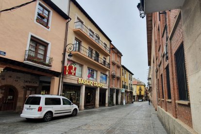Imagen de edificios en la plaza del Trigo. ECB