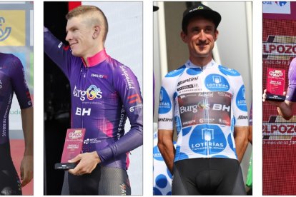 Díaz Gallego, Bol, Langellotti y Okamika subieron al podio por su buen hacer en carrera. SPRINT CYCLING AGENCY / BURGOS BH