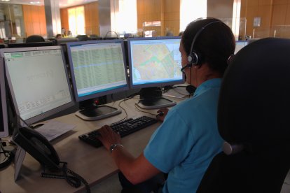 Sala de emergencias del 1-1-2 de Castilla y León. ECB