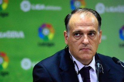 Javier Tebas, presidente de la Liga.-