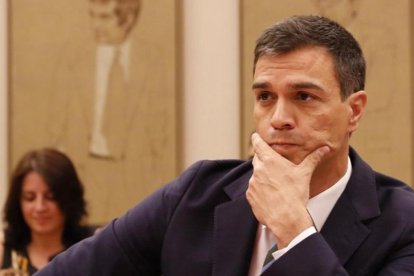 Pedro Sánchez, el pasado 18 de julio en el Congreso.-AGUSTÍN CATALÁN