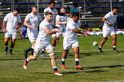 La selección inglesa, en un entrenamiento previo a la final.-EFE / EPA /MARK R. CRISTINO