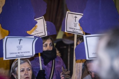 Una manifestación contra la violencia de género.