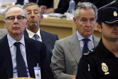 Juicio contra los expresidentes de Caja Madrid y Bankia, Miguel Blesa y Rodrigo Rato, por las polémicas tarjetas opacas de Caja Madrid.-CHEMA MOYA