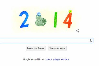 GOOGLE  Doodle de Google, en el que recuerda las tendencias del 2014.-Foto: GOOGLE