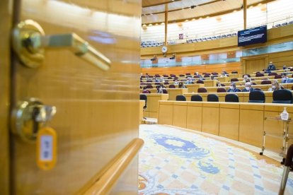 La moción sobre el tren directo se debatió ayer en el pleno de la Cámara Alta. SENADO