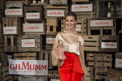 Mar Flores en la inauguración de la Maison G.H. Mumm en Madrid.-GOYO CONDE