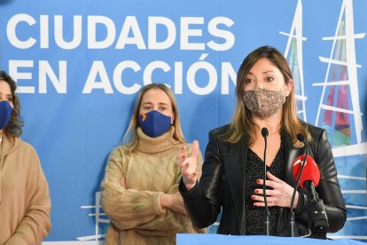 Carolina Blasco, durante el encuentro 'Ciudades en Acción'. ECB