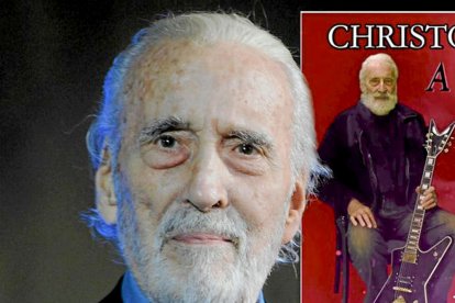 El actor Christopher Lee. ECB.