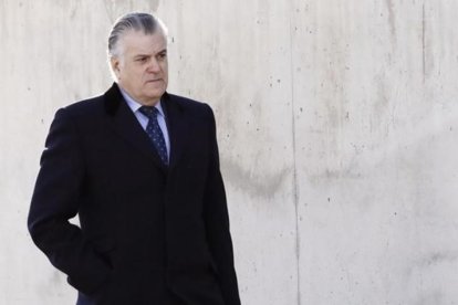 Bárcenas, a su llegada a la Audiencia Nacional.-EMILIO NARANJO