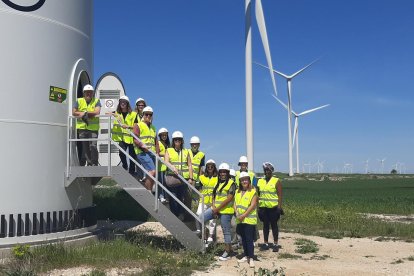 Alumnos de Florida visitan instalaciones renovables de Iberdrola en Burgos. ECB