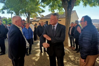 Lorenzo Rodríguez, durante los actos del Día de la Provincia en Castrojeriz. ECB