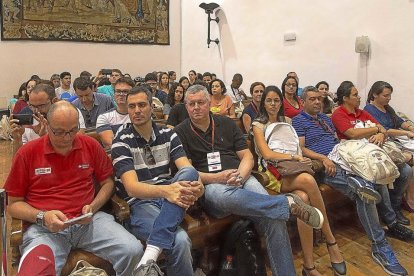 Recibimiento de los alumnos brasileños para el programa Top España.-ICAL