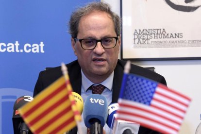 Torra acusa al embajador Morenés de pronunciar un discurso ofensivo y de llamarle mentiroso.-