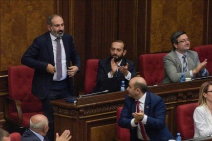 El nuevo primer ministro armenio, Nikol Pashinyan.-KAREN MINASYAN / AFP