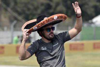 Fernando Alonso, en México.-AFP