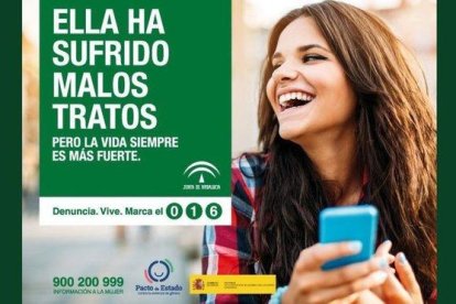 Campaña de la junta de Andalucía para denunciar el maltrato.-