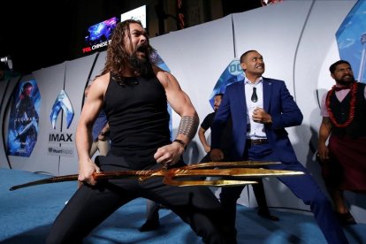 Jason Momoa, en el estreno de Aquaman.-REUTERS / MARIO ANZUONI